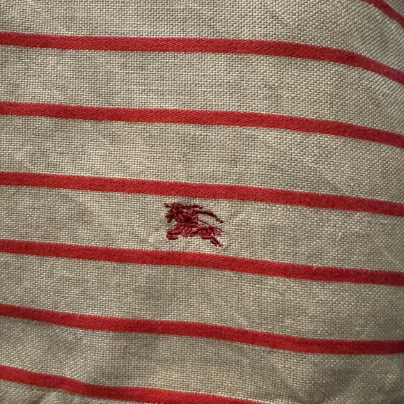 Burberry London Dress | Linen Short Sleeve Dress Perfect for Fall |Ruffle Detail - Picture 9 of 15